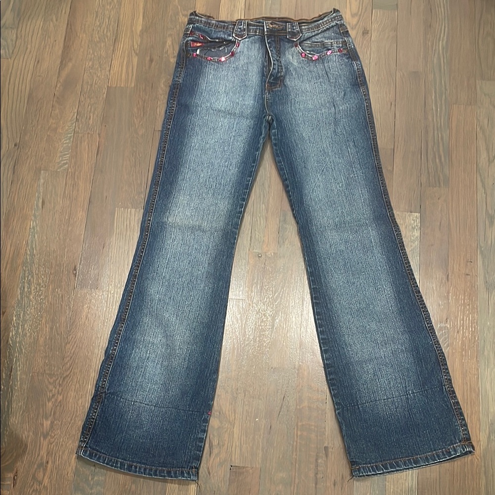 FUBU Flare Wide Leg Jeans